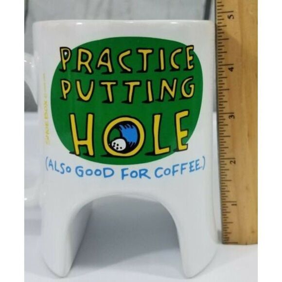 Golf Practice Putting Hole (Also Good for Coffee) Mug Shoebox Hallmark Inc. EUC. - Picture 7 of 8